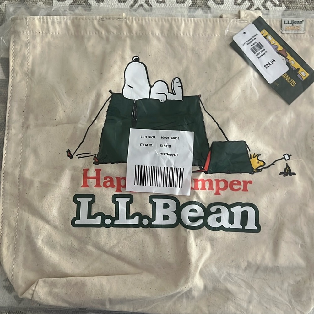 LLBean x Peanuts Wicked Shoppah Tote